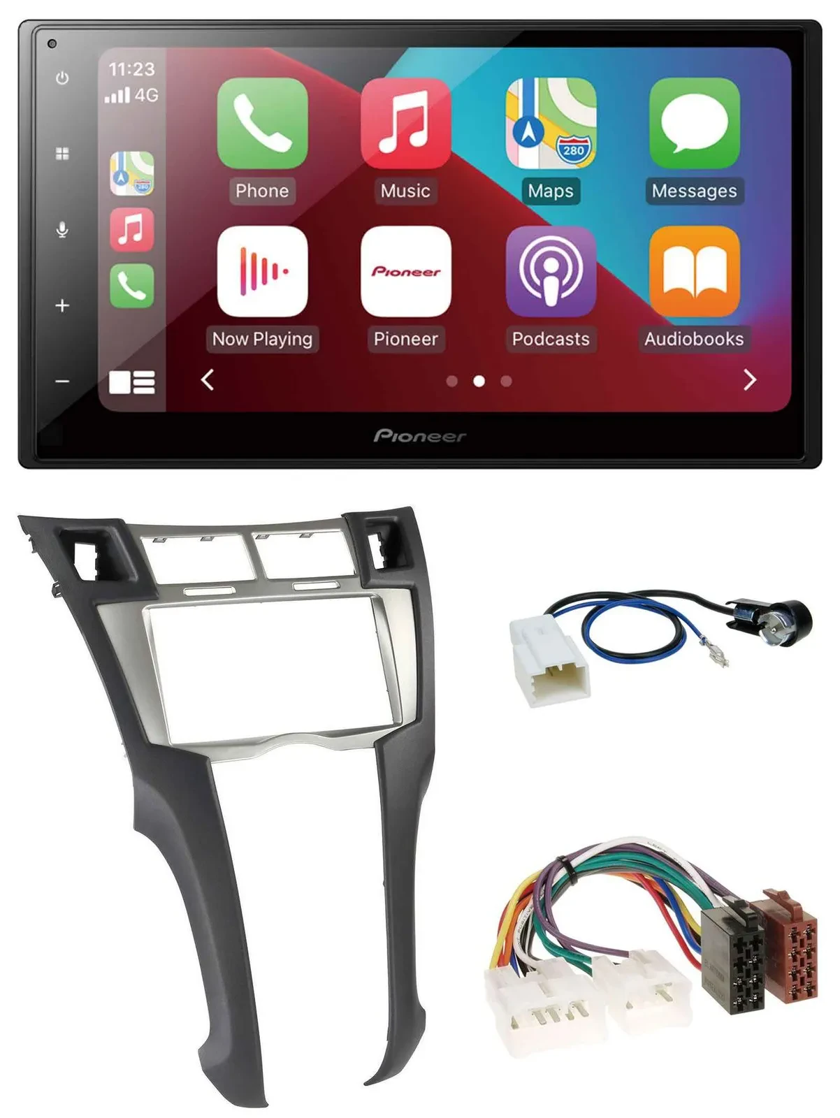 Pioneer USB MP3 DAB 2DIN Bluetooth Autoradio für Toyota Yaris (2007-2011)