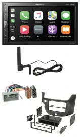Автомагнитола для Honda Jazz (с 2009) Pioneer 2-DIN USB Bluetooth DAB MP3, тёмно-серый