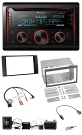 Pioneer 2DIN DAB Lenkrad Bluetooth USB CD Autoradio für Ford Kuga 2008-12 schwar