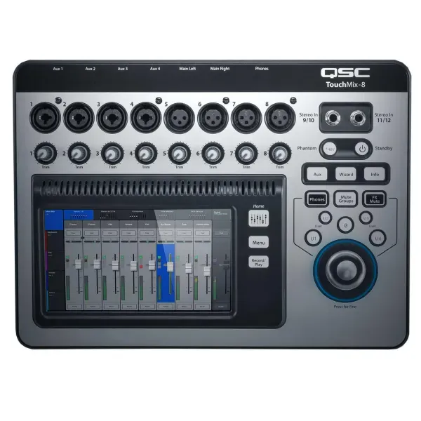 QSC TouchMix-8 8-Channel Digital Touch Screen Studio Mixer