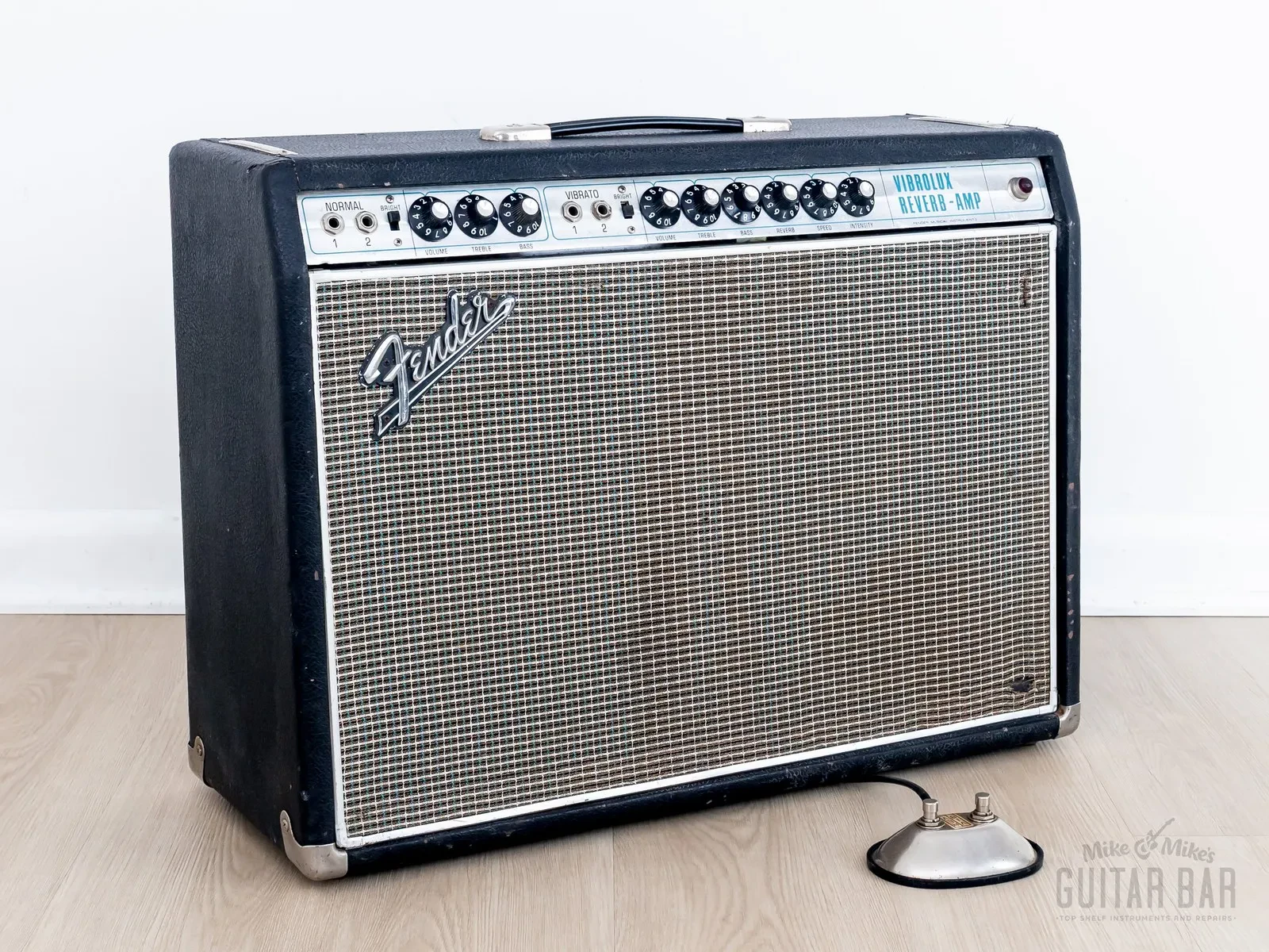 1968 Fender Vibrolux Reverb Drip Edge Vintage Tube Amp 2x10 w/ Oxford 10L5, Ftsw
