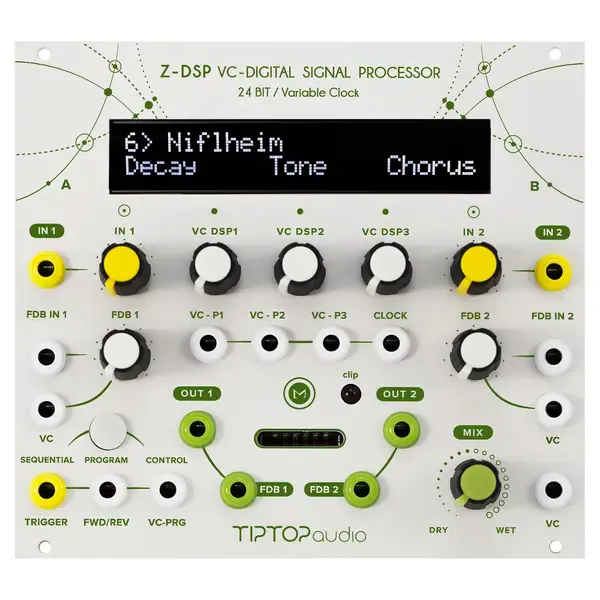 Модуль студийного синтезатора Tiptop Audio Z-DSP NS Voltage Controlled Digital Signal Processor