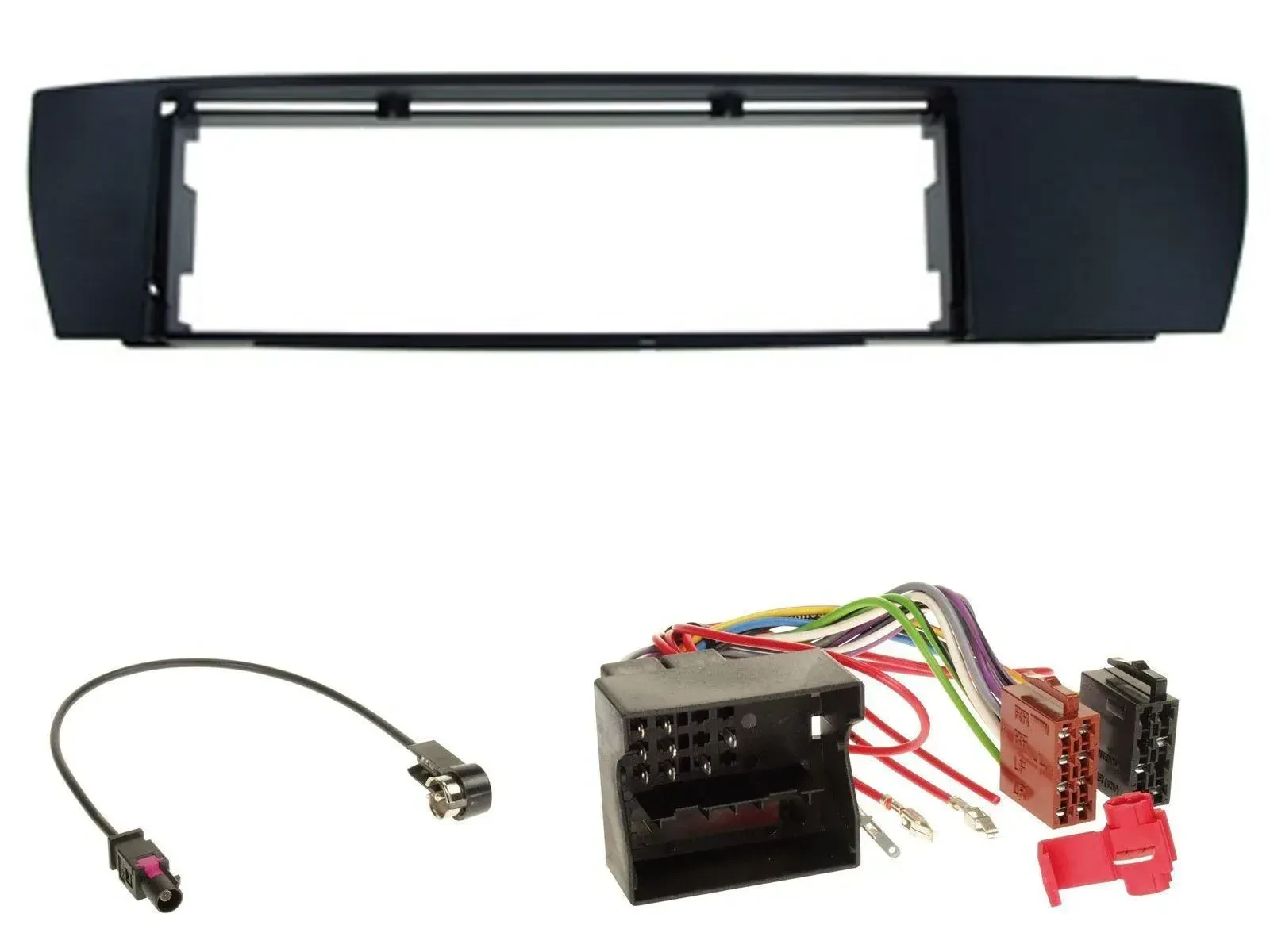 Einbauset DIN Autoradio für BMW X3 (E83 2004-2010) seitlich
