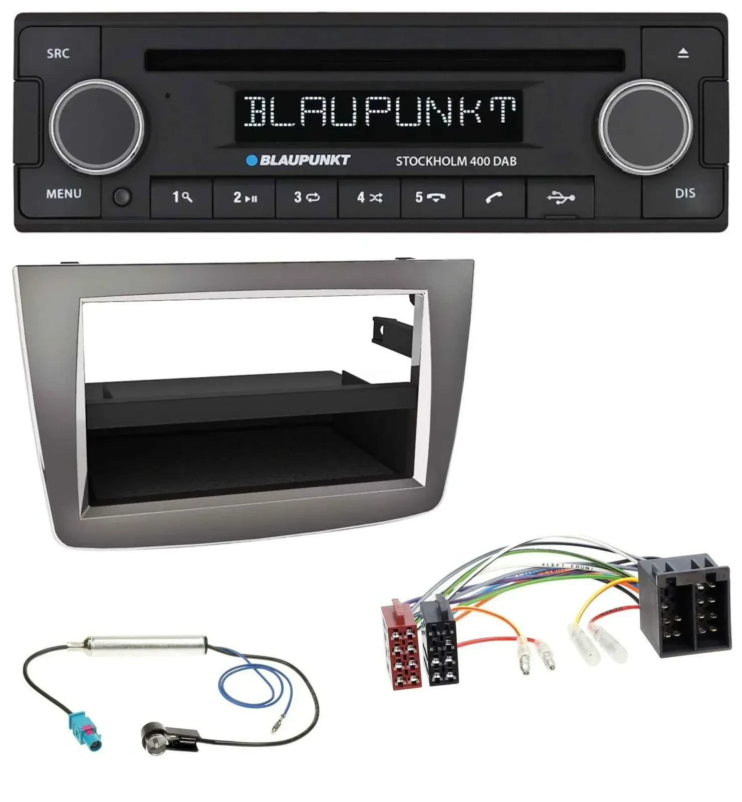 Blaupunkt MP3 Bluetooth DAB CD USB Autoradio für Alfa Romeo MiTo 955 08-14 ISO d