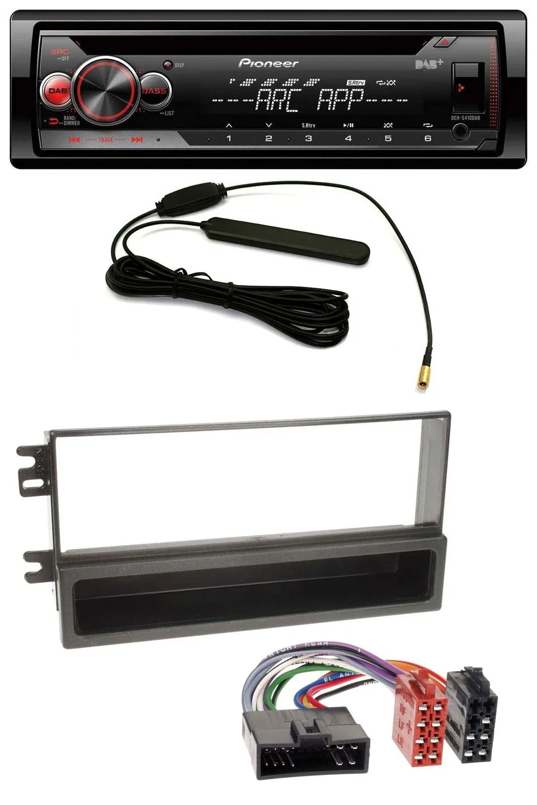 Pioneer CD USB AUX DAB MP3 Autoradio für Kia Sportage I (2000-2005)