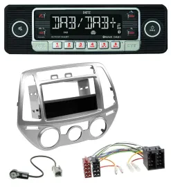 Dietz USB DAB MP3 Bluetooth Autoradio für Hyundai i20 (12-14) man. Klima
