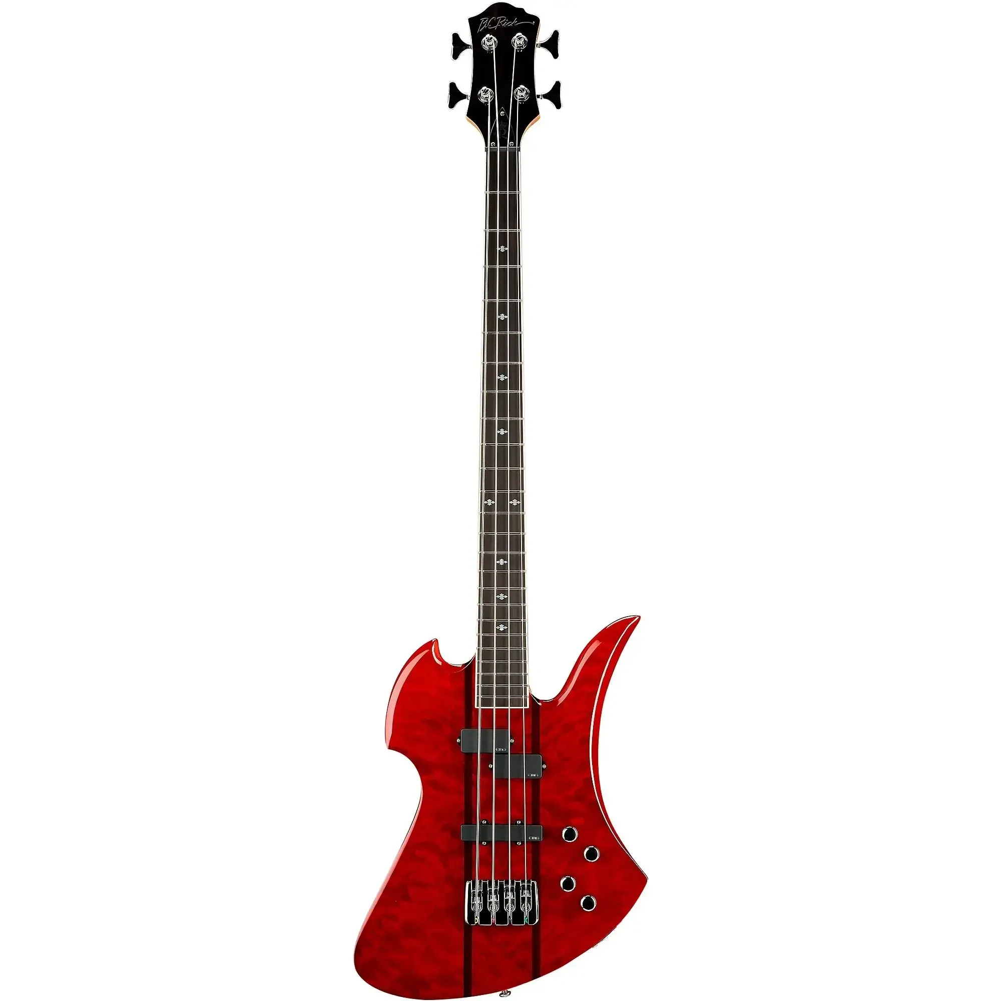 Бас-гитара B.C.Rich Heritage Classic Mockingbird Transparent Red