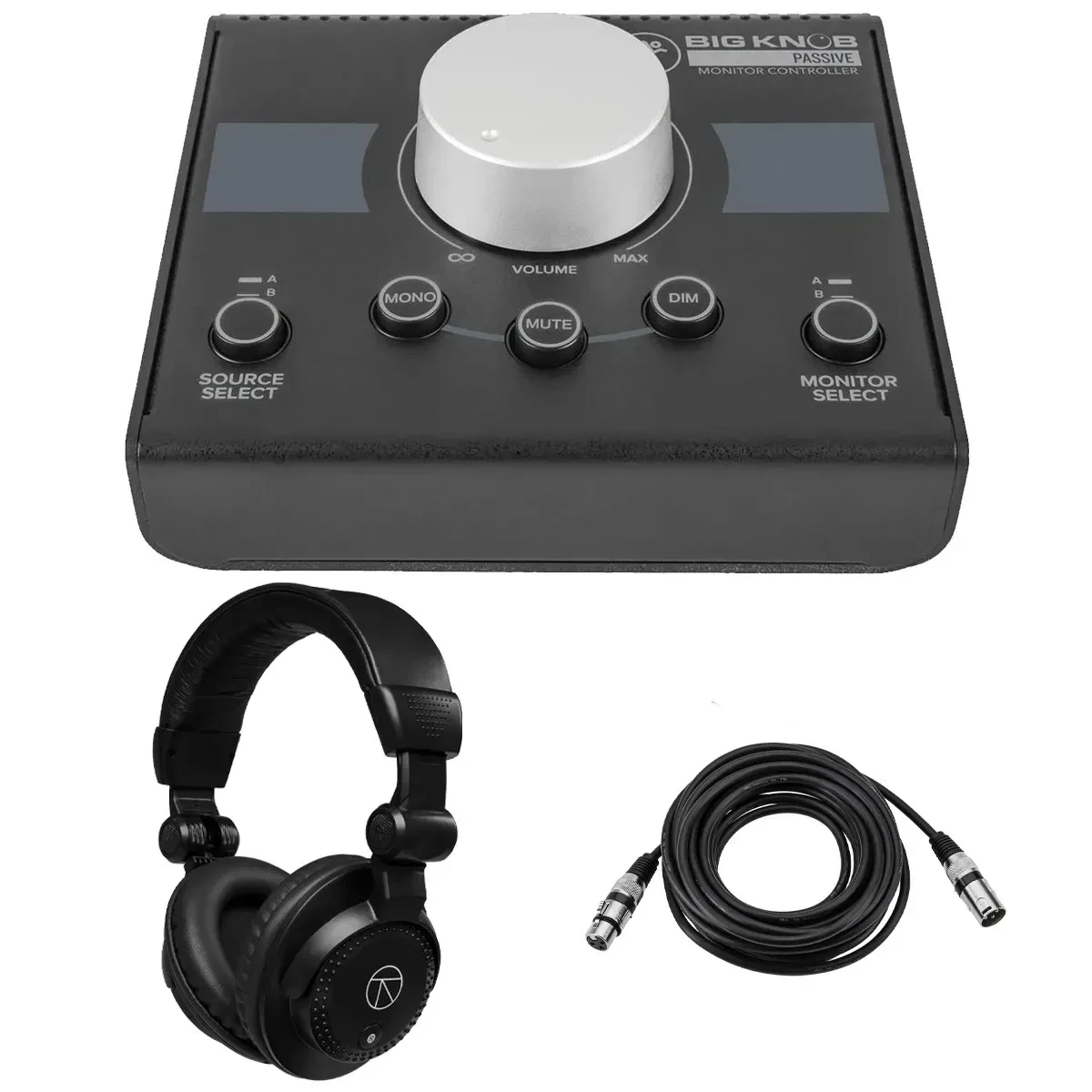 Контроллер студийных мониторов Mackie Big Knob Passive с аксессуарами