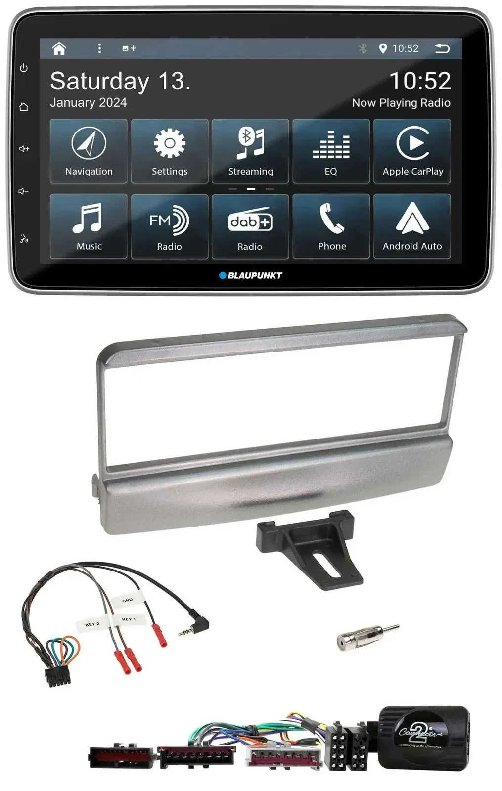 Blaupunkt USB DAB SD Lenkrad Bluetooth Autoradio für Ford Mondeo 2000-2002 silbe