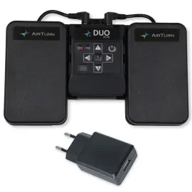 Airturn Duo 500 Bluetooth-Fußschalter mit keepdrum Netzteil