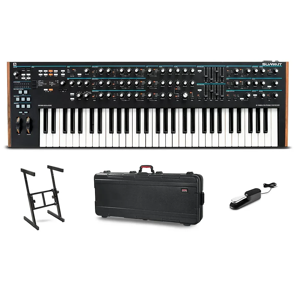 Novation Summit 16-Voice Polyphonic Synthesizer Travel Bundle