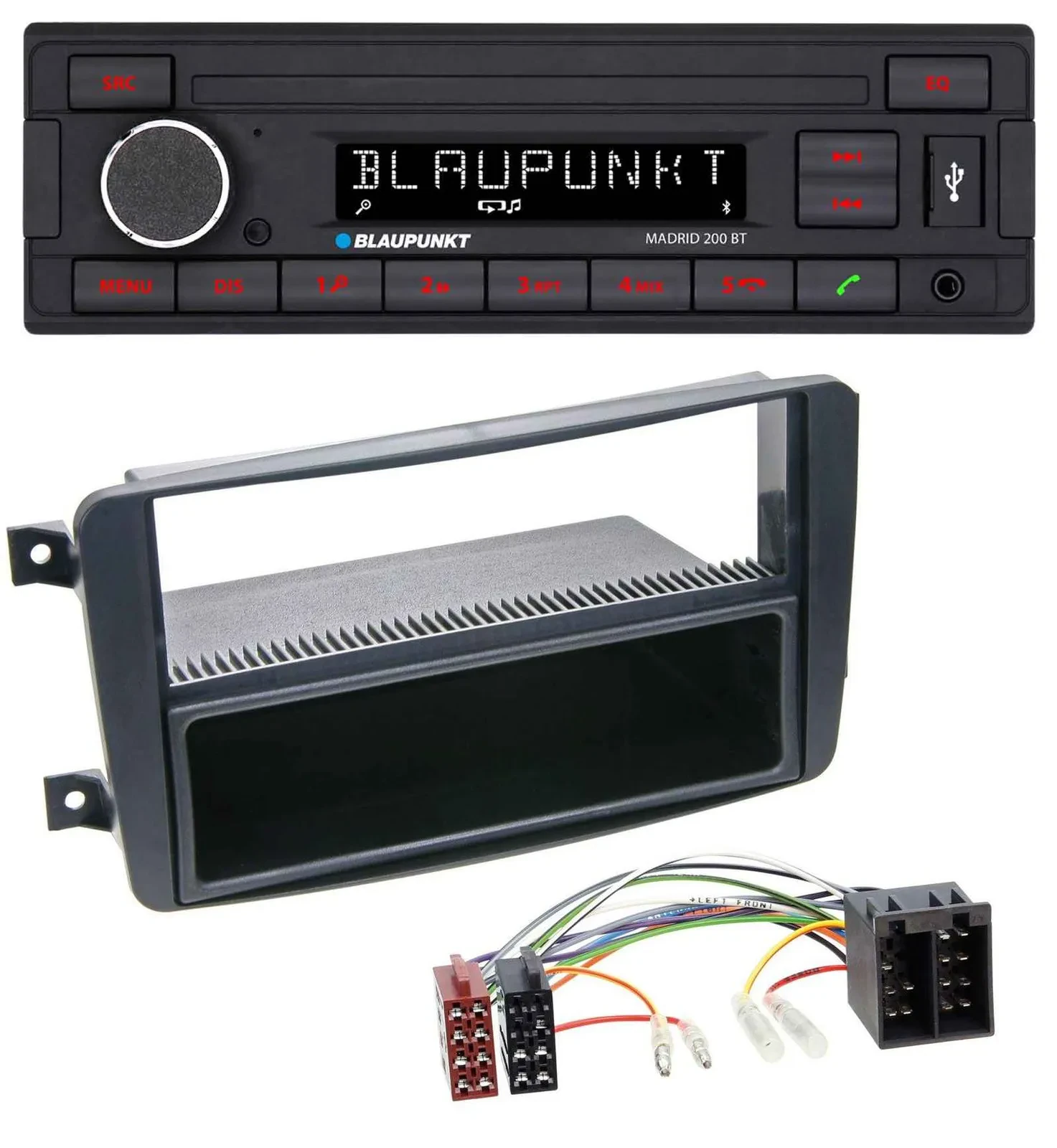 Blaupunkt USB AUX Bluetooth MP3 Autoradio für Mercedes C-Klasse W203 CLK W209 Vi