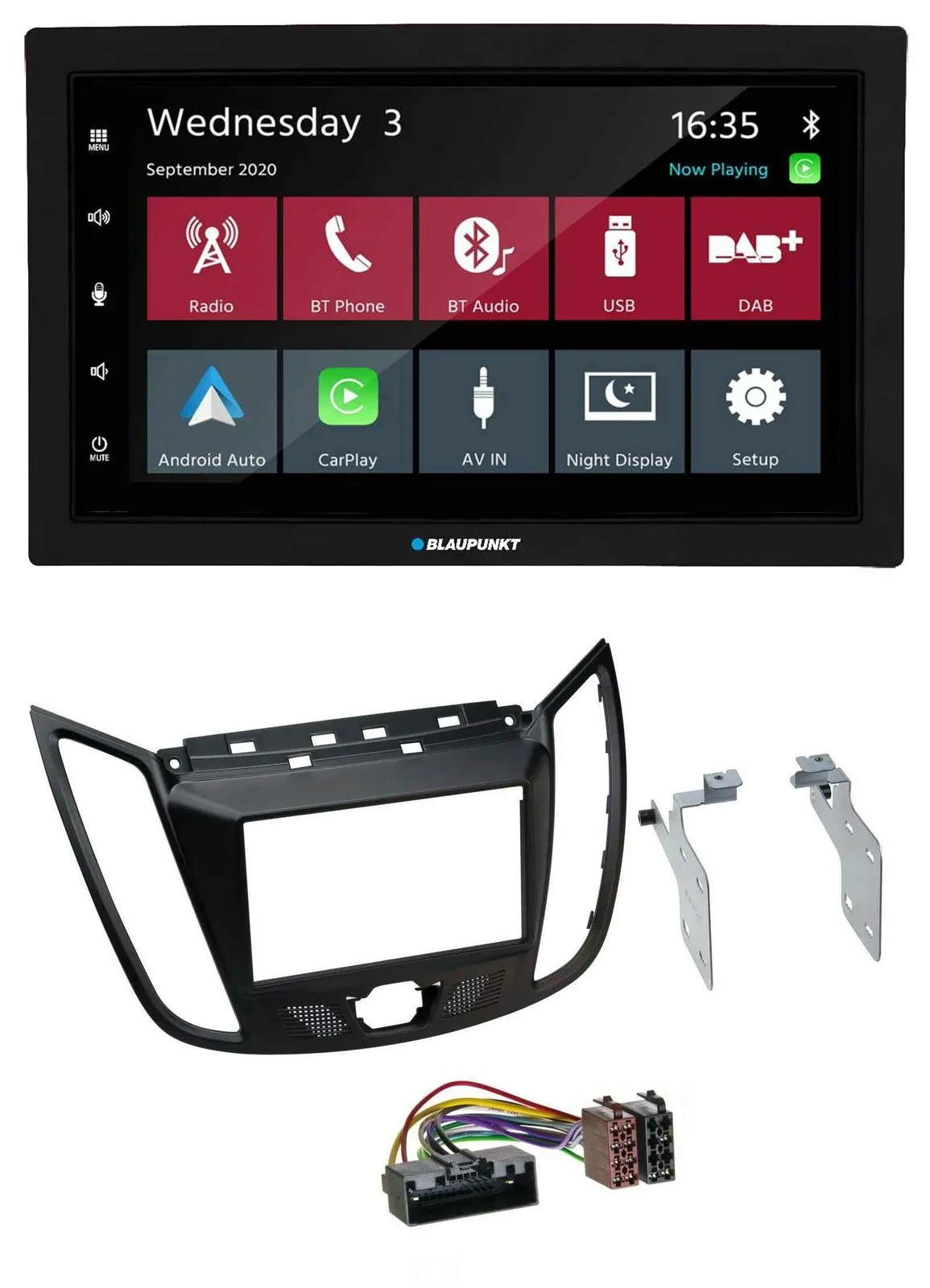 Blaupunkt DAB Bluetooth USB MP3 2DIN Autoradio für Ford Kuga (DM2, ab 2013)