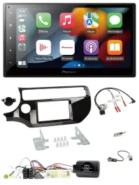 Pioneer DAB Bluetooth 2DIN USB Lenkrad Autoradio für Kia Rio UB 2017-2023 piano