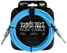 Инструментальный кабель Ernie Ball 6412 3м Flex Blue