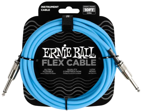 Инструментальный кабель Ernie Ball 6412 3м Flex Blue