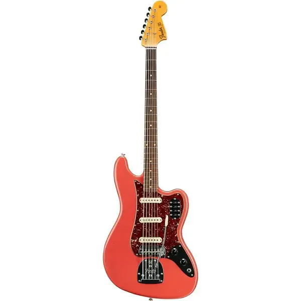 Бас-гитара Fender Custom Shop '63 Bass VI Journeyman Relic Closet Classic Hardware Fade Aged Fiesta Red