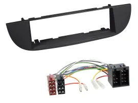 Radioeinbauset DIN Autoradio für Fiat 500 (ab 2007) - schwarz