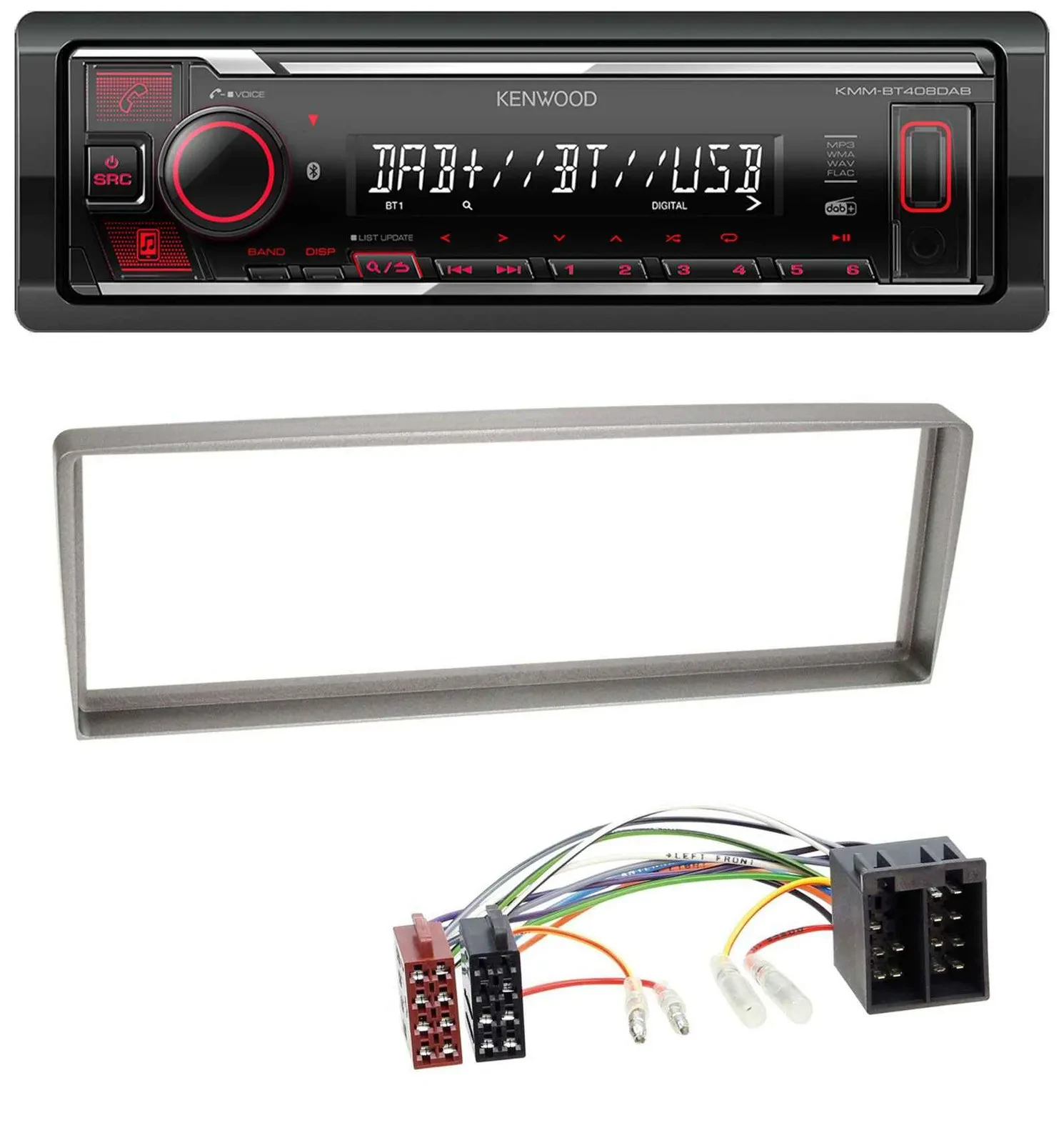 Kenwood MP3 Bluetooth USB DAB Autoradio für Alfa Romeo 156 (2003-2005)