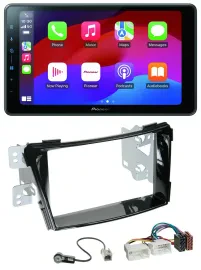 Автомагнитола для Hyundai i40 VF (с 2011) Pioneer 2DIN Bluetooth USB MP3 DAB черный глянец