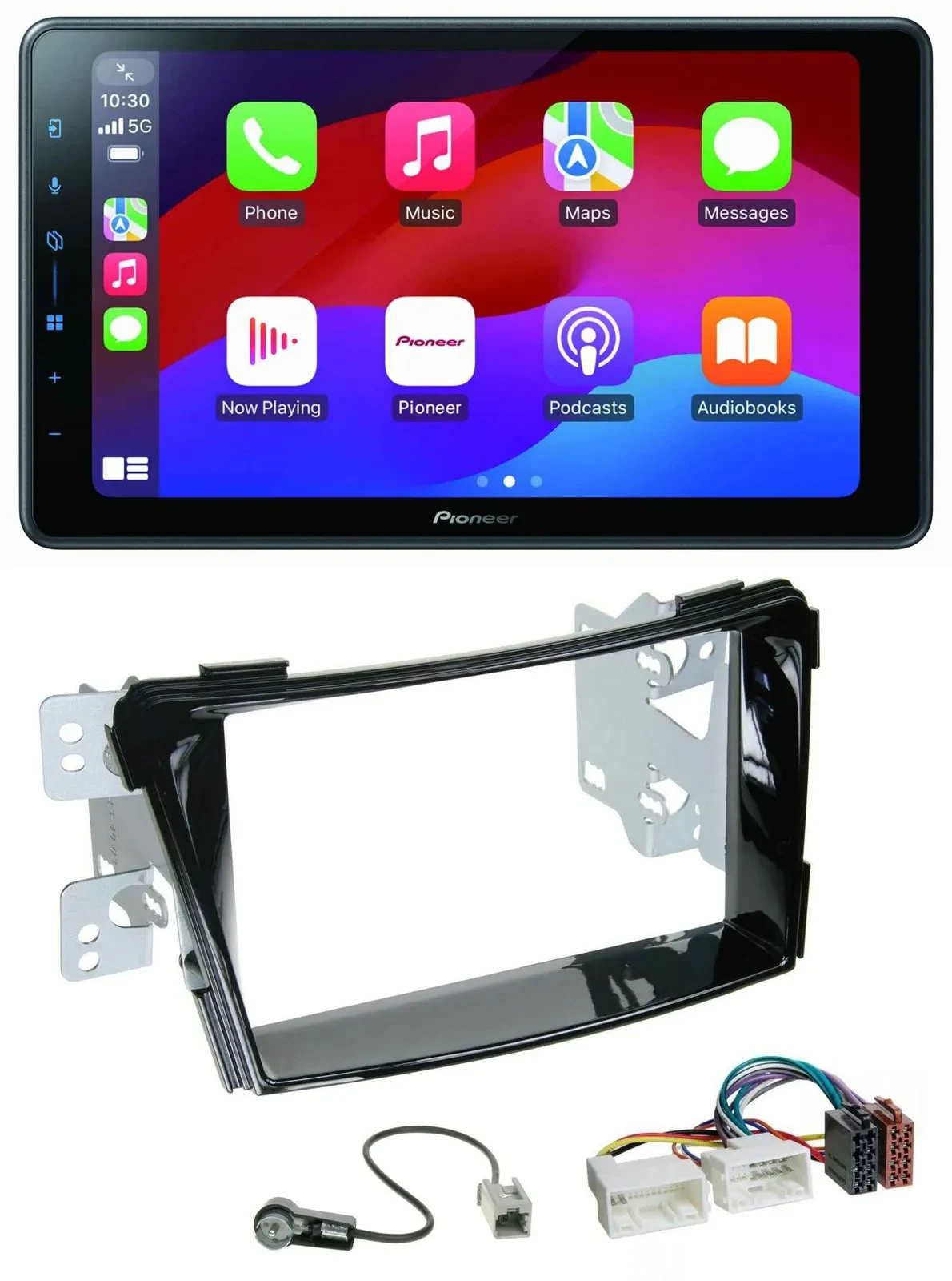 Автомагнитола для Hyundai i40 VF (с 2011) Pioneer 2DIN Bluetooth USB MP3 DAB черный глянец