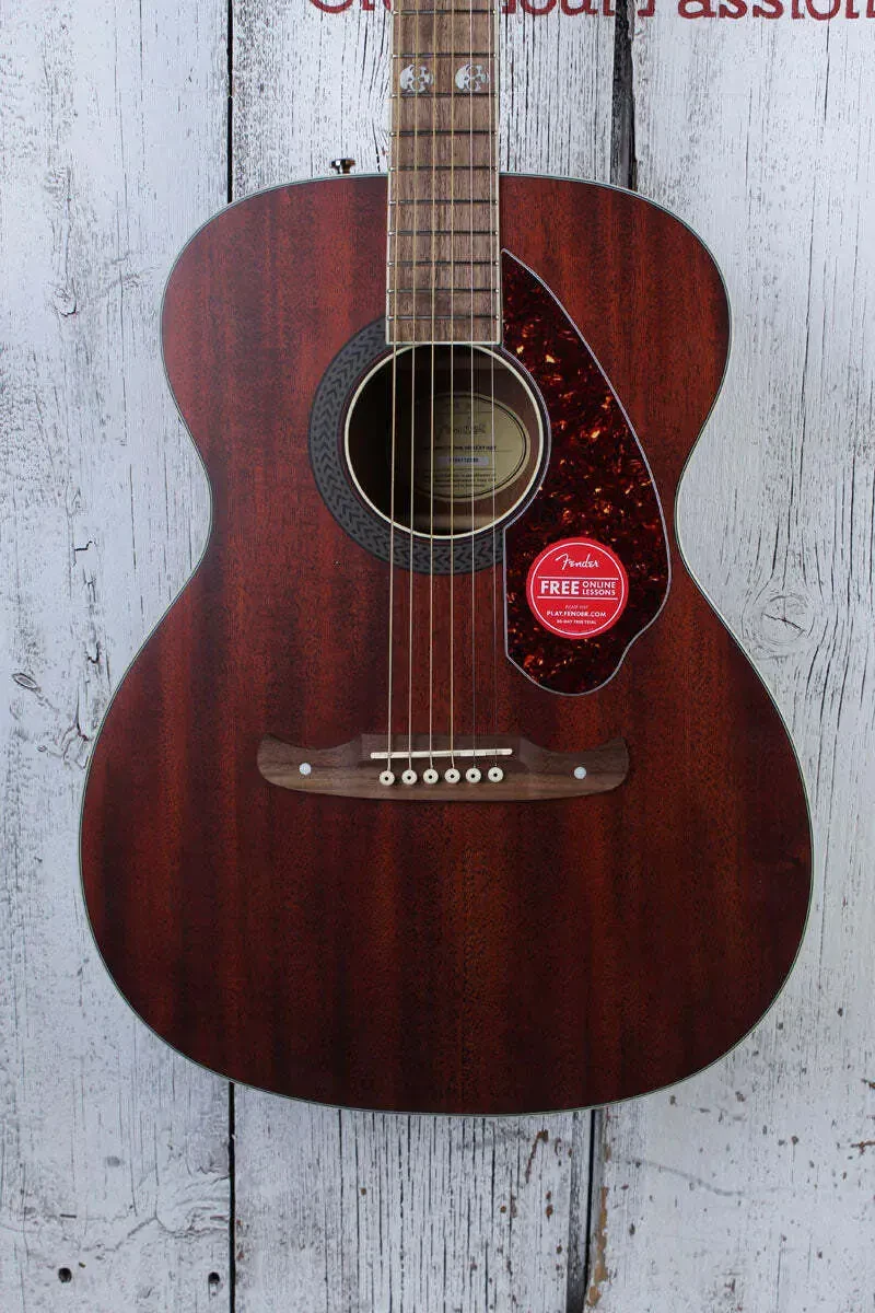 Fender Tim Armstrong Hellcat Concert Acoustic Electric Guitar Natural Satin