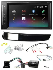 Автомагнитола Pioneer 2DIN, DAB, Bluetooth, USB для Alfa Romeo Giulietta 940 (2010–2014)