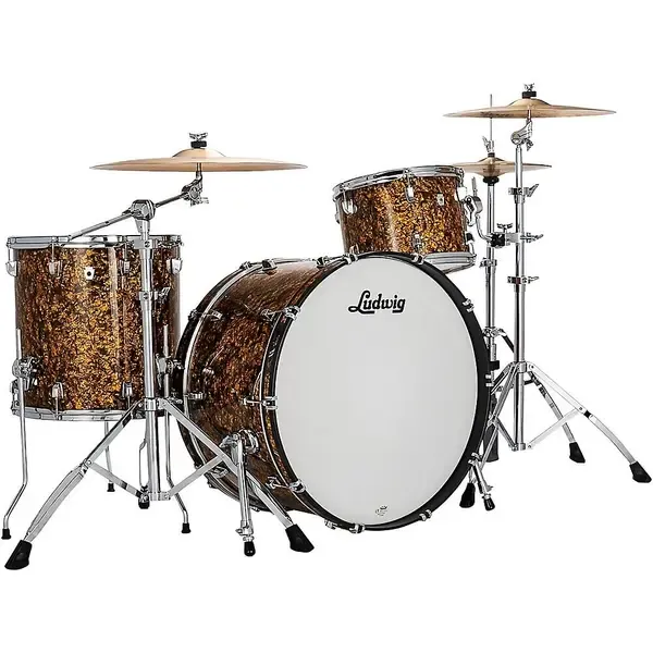 Ударная установка акустическая Ludwig NeuSonic 3-Piece Pro Beat Shell Pack w/24" Bass Drum Butterscotch Pearl