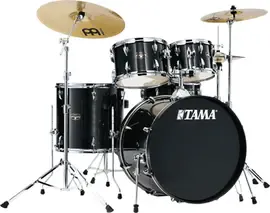 Ударная установка акустическая Tama Imperialstar 5-Piece Drum Kit, Hairline Black w/ Hardware and Meinl HCS Cym