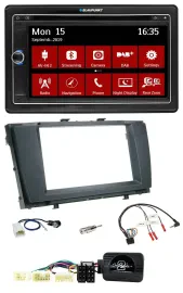 Blaupunkt 2DIN USB DAB Lenkrad Bluetooth TMC Navigation für Toyota Avensis 2009-