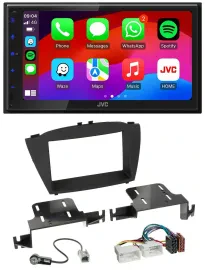 JVC Bluetooth USB MP3 2DIN DAB Autoradio für Hyundai ix35 (ab 2013)