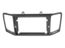 Einbaurahmen für 9 Zoll Autoradio für Seat Alhambra 7N VW Sharan 7N schwarz