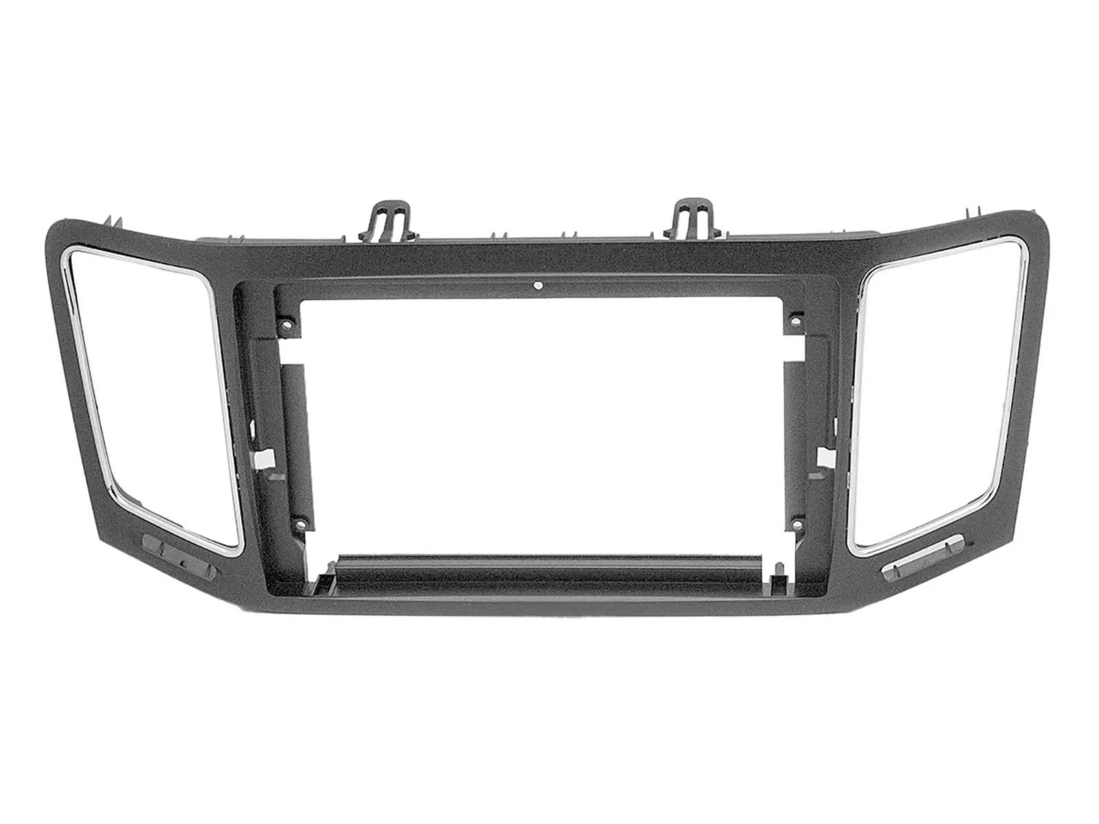 Einbaurahmen für 9 Zoll Autoradio für Seat Alhambra 7N VW Sharan 7N schwarz