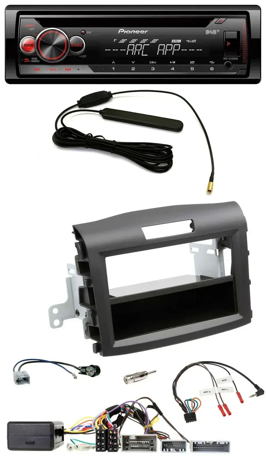 Автомагнитола Pioneer CD/USB/DAB/MP3 для Honda CR-V (с 2013), черный