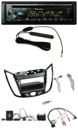 Pioneer CD MP3 Lenkrad DAB USB Autoradio für Ford C-Max Kuga Klavierlack schwarz