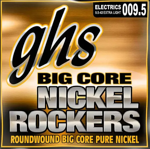 Струны для электрогитары GHS Strings BCXL Big Core Nickel Rockers 9,5-43