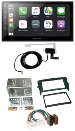 Pioneer USB MP3 2DIN Bluetooth DAB Autoradio für Toyota Auris 07-12 schwarz