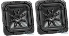 2) Kicker 44L7S82 8" 450W RMS Solo-Baric L7 Series Dual 2 ohm Car Subwoofer