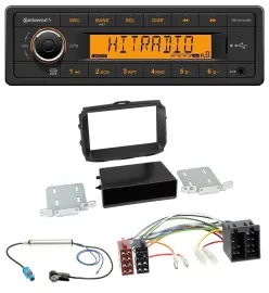 Автомагнитола Continental 1-DIN USB AUX MP3 для Alfa Romeo Giulietta 2013–2021 ISO