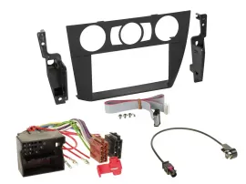 Einbauset Doppel DIN Autoradio für BMW 3-er E90/E91/E92/E93 2005-2013 man. Klima