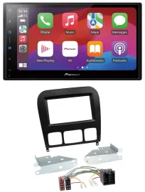 Pioneer DAB USB MP3 Bluetooth 2DIN Autoradio für Mercedes S-Klasse 1998-2005 sch