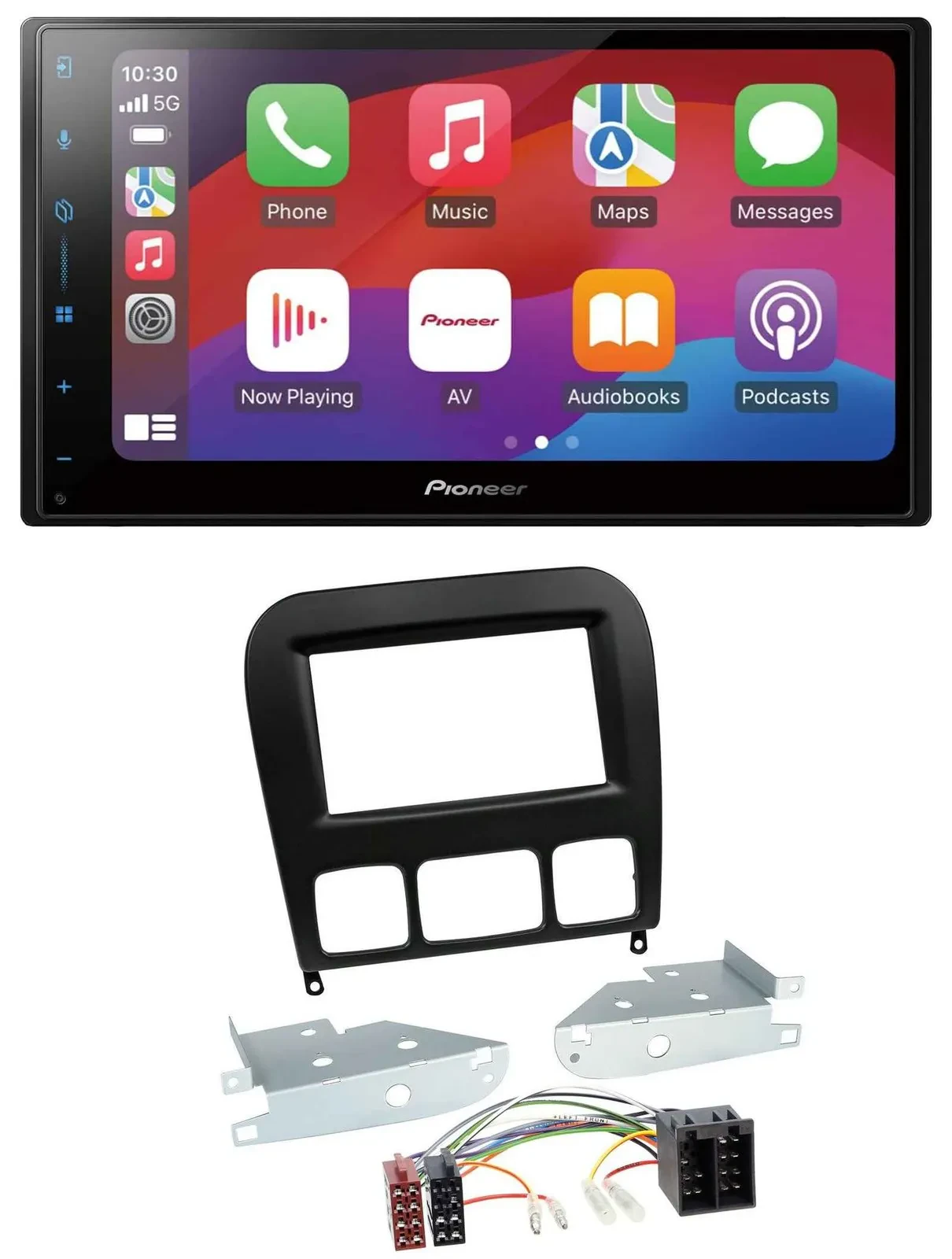 Pioneer DAB USB MP3 Bluetooth 2DIN Autoradio für Mercedes S-Klasse 1998-2005 sch