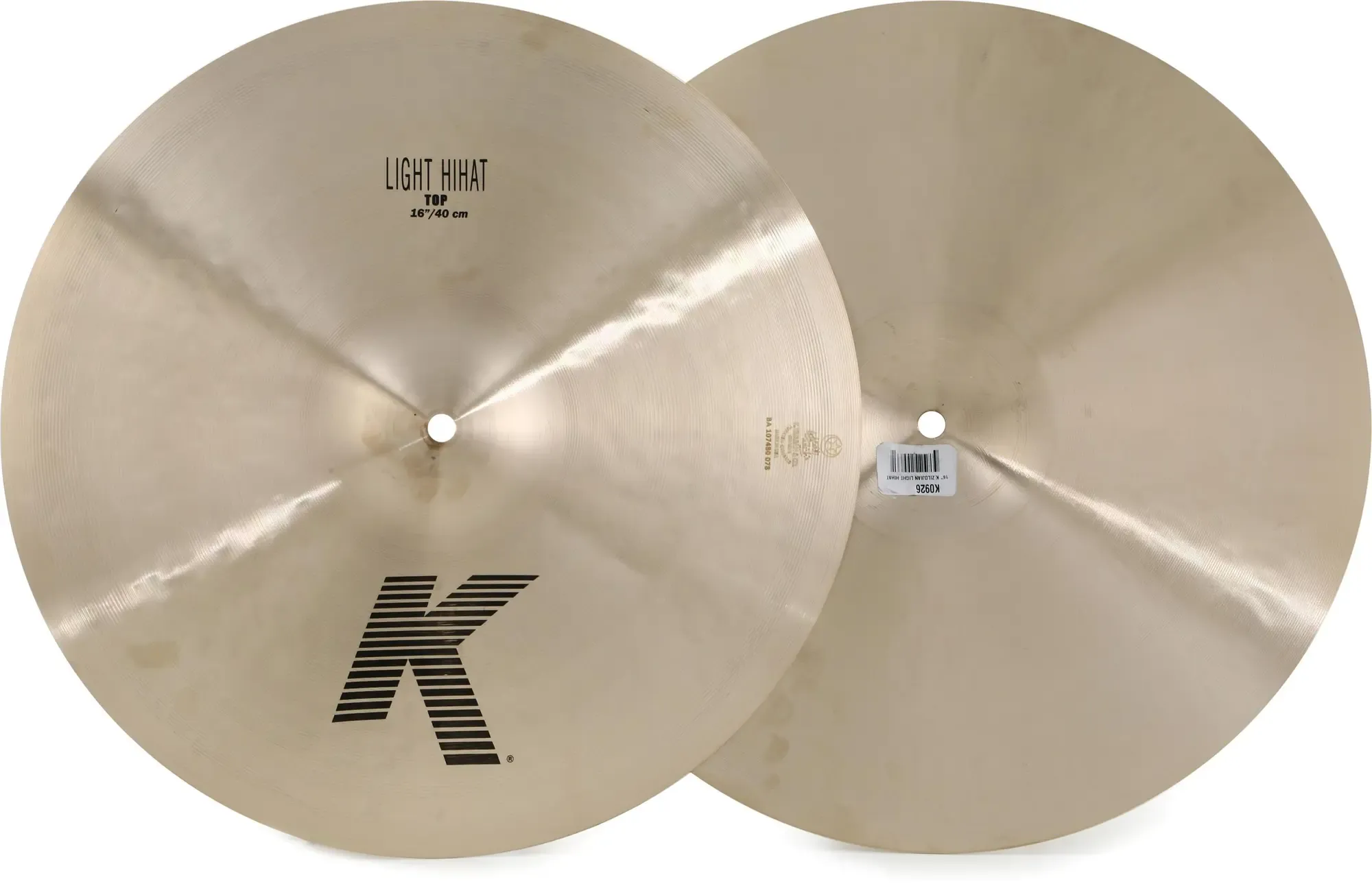 Тарелка барабанная Zildjian 16" K Light Hi-Hat (пара)
