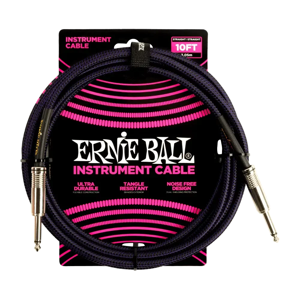 Инструментальный кабель Ernie Ball 6393 3м Purple Black