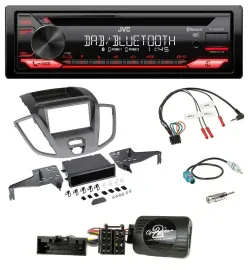 JVC CD DAB USB Bluetooth Lenkrad Autoradio für Ford Transit V363 15-18 ohne Disp