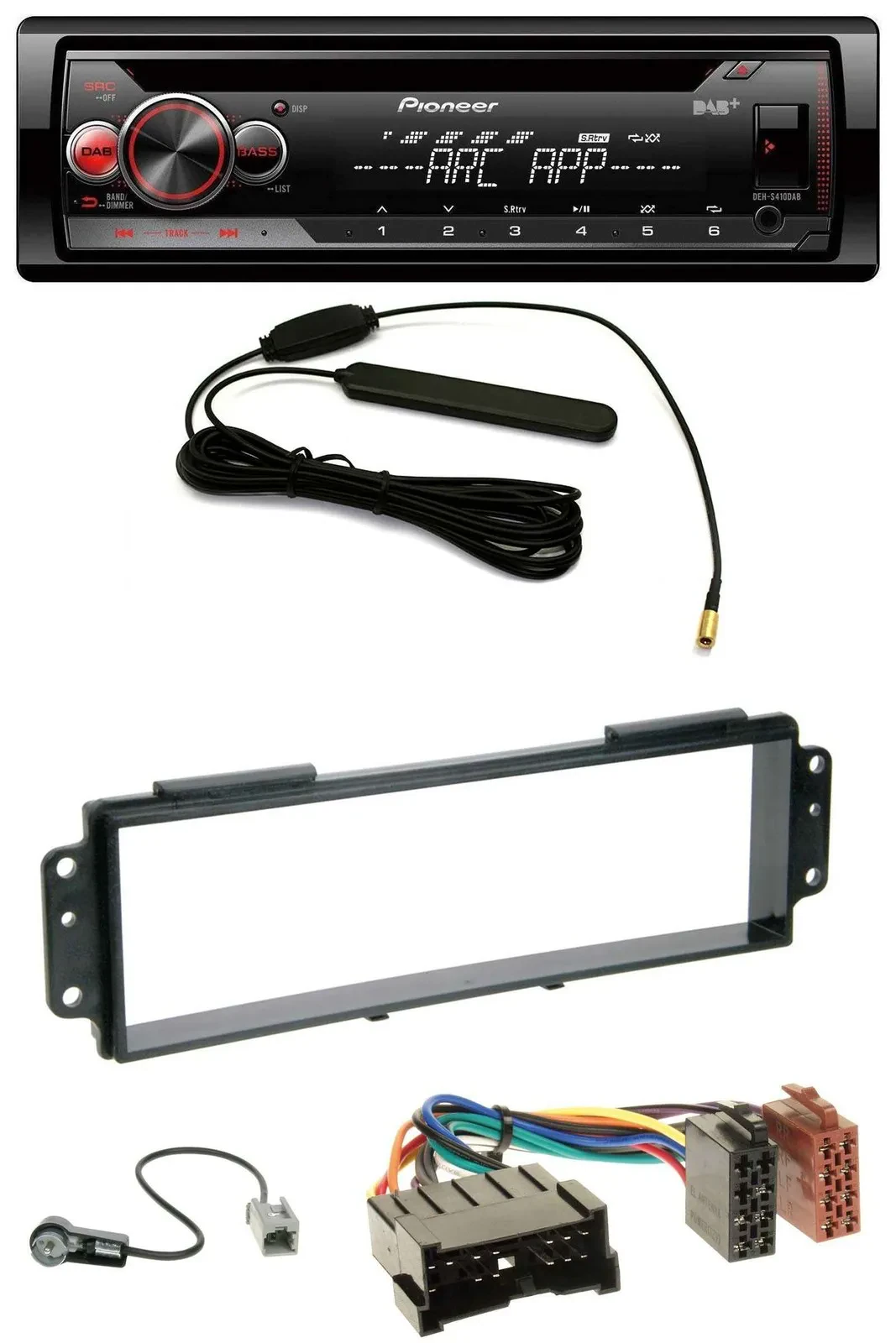 Pioneer CD USB AUX DAB MP3 Autoradio für Kia Picanto (2008-2011)