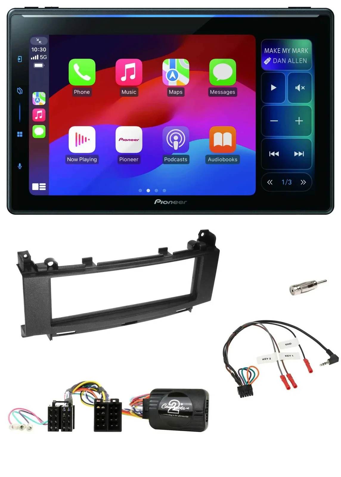 Pioneer Bluetooth DAB Lenkrad USB Autoradio für Mercedes A-Klasse B-Klasse 2005-