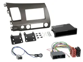 Radioeinbauset Doppel DIN Autoradio für Honda Civic Hybrid FD3 06-10 anthrazit