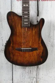 Ibanez FRH20SMN Acoustic Electric Guitar Spalt Maple Top Tobacco Burst Low Gloss