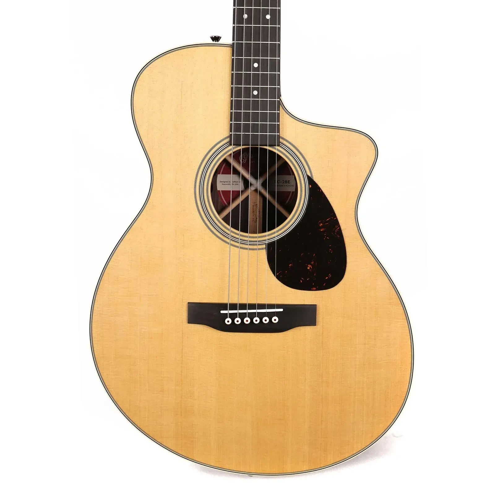 Электроакустическая гитара Martin Guitars SC-28E S-13 Cutaway Natural